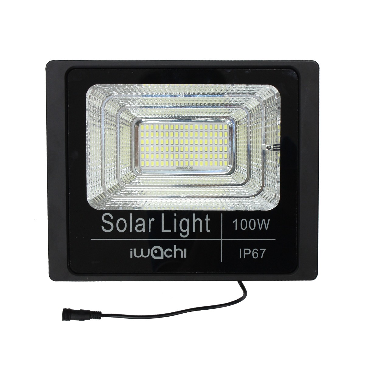 IWC-FLOOD-LIGHT-SOLAR-IP67-100W-WH รุ่นมีรีโมทตั้งเวลา ปรับแสงได้