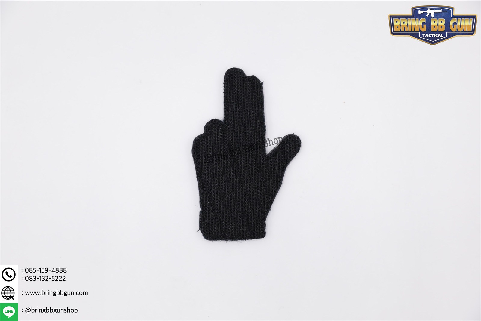 Patches (ด้านหลังมีตีนตุ๊กแก) ลาย ถุงมือทำท่ารูปปืน (Weather Gloves)