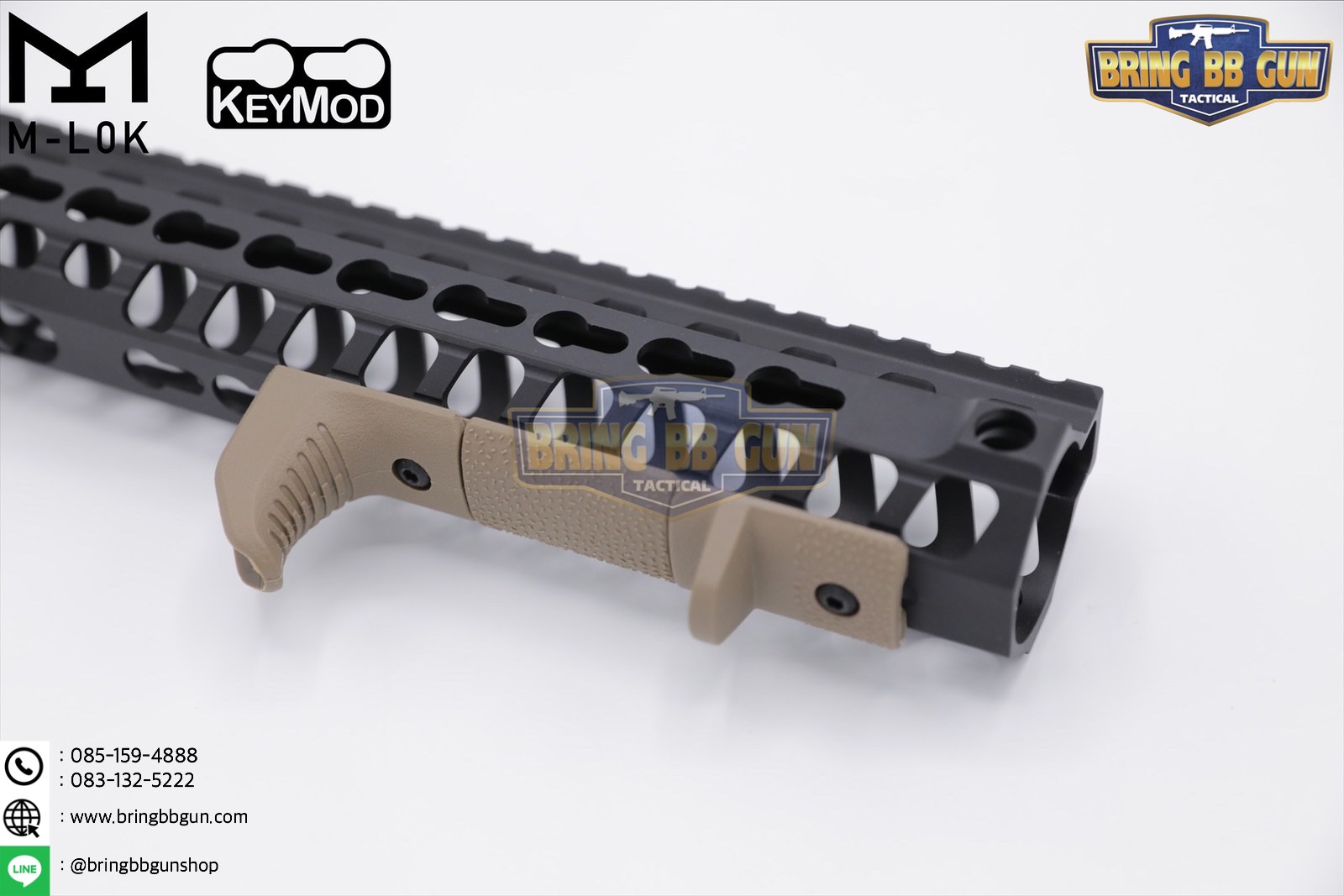 กริ๊ปมือ M-lok/Keymod Hand Stop Kit (M-Lok/Keymod Hand Stop Kit) (ใช้ได้กับชุดหน้าทั้งระบบราง M-Lok และ ระบบ ราง Keymod)