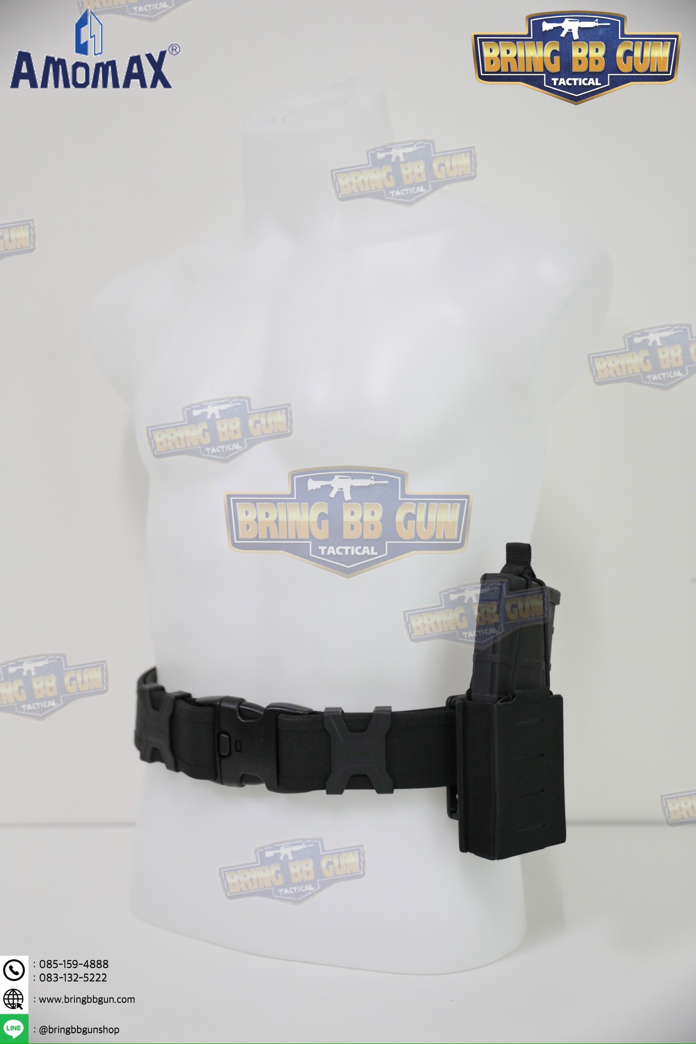 เพ้าแม็กกาซีนเดี่ยว ยี่ห้อ Amomax รุ่น ปืนยาว (Fabric Magazine Pouch)