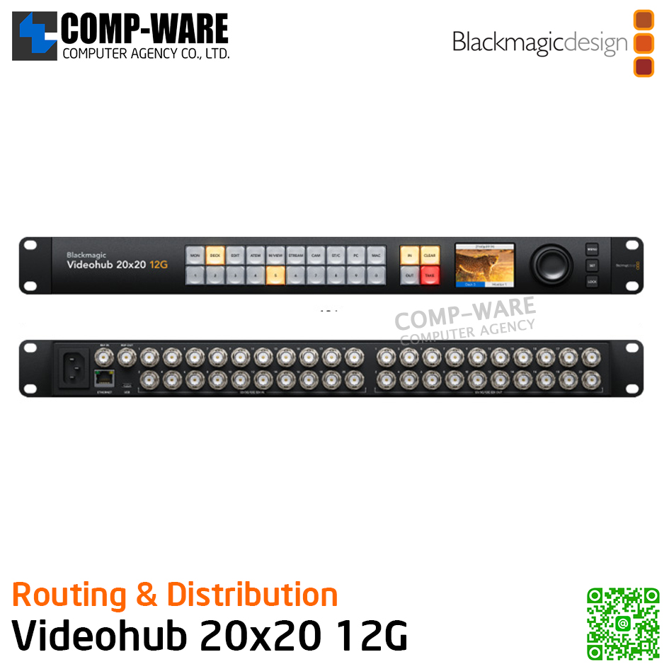 Blackmagic Videohub 20x20 12G - รับประกัน 1 ปี