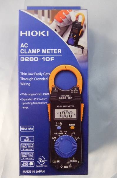 Hioki 3280-10F รุ่นใหม่ล่าสุด วัดกระแสได้ 1000A และสูงสุด 4199Aเมื่อใช้ optionเสริม ผลิตในประเทศญี่ปุ่นแท้ Made in Japan ราคาสินค้า รวม VAT แล้ว