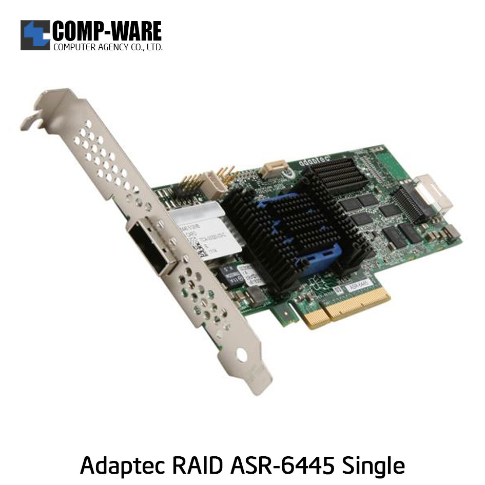 Microsemi Raid Controller 2270200-R (4-Port Internal,4-Port External) PCIe ASR-6445 Single