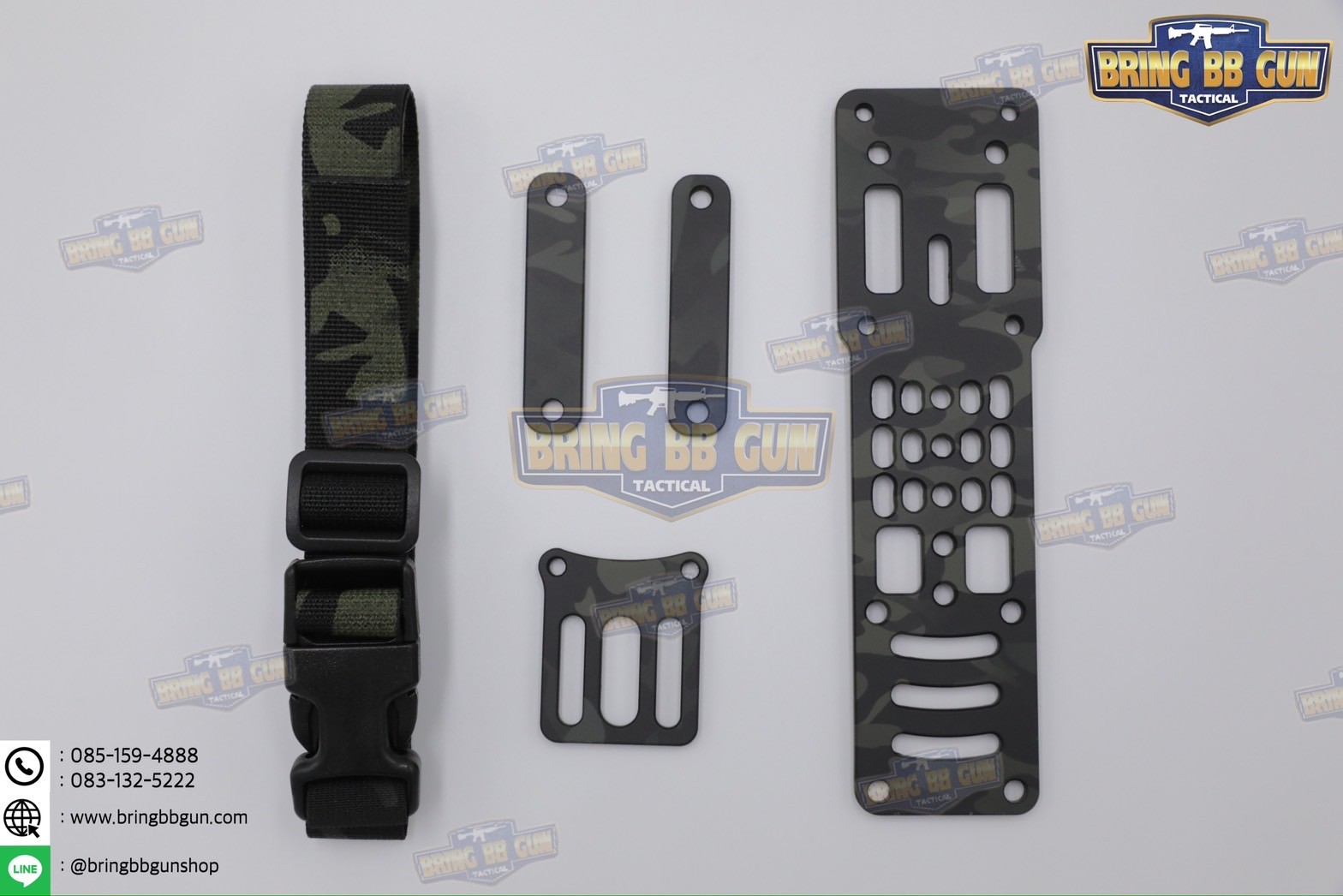 ชุดเซ็ทเพลทโหลดต่ำ CNC + ปลดไวก้ามปู + สายรัดต้นขาแบบนวม เพลทโหลดต่ำ CNC (เพลทลดต่ำ CNC) (เพลท CNC) สายรัดต้นขา แบบนวม (ARC RTI DUTY Mount Accessory) ปลดไวก้ามปู (Quick Locking System) (Modular Holster Adapter) (MHA)