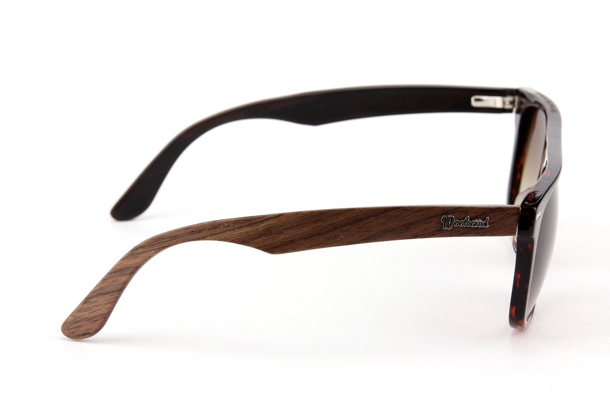 แว่นกันแดดขาไม้ Weekend Duet Collection Berlin Havana (Dark)