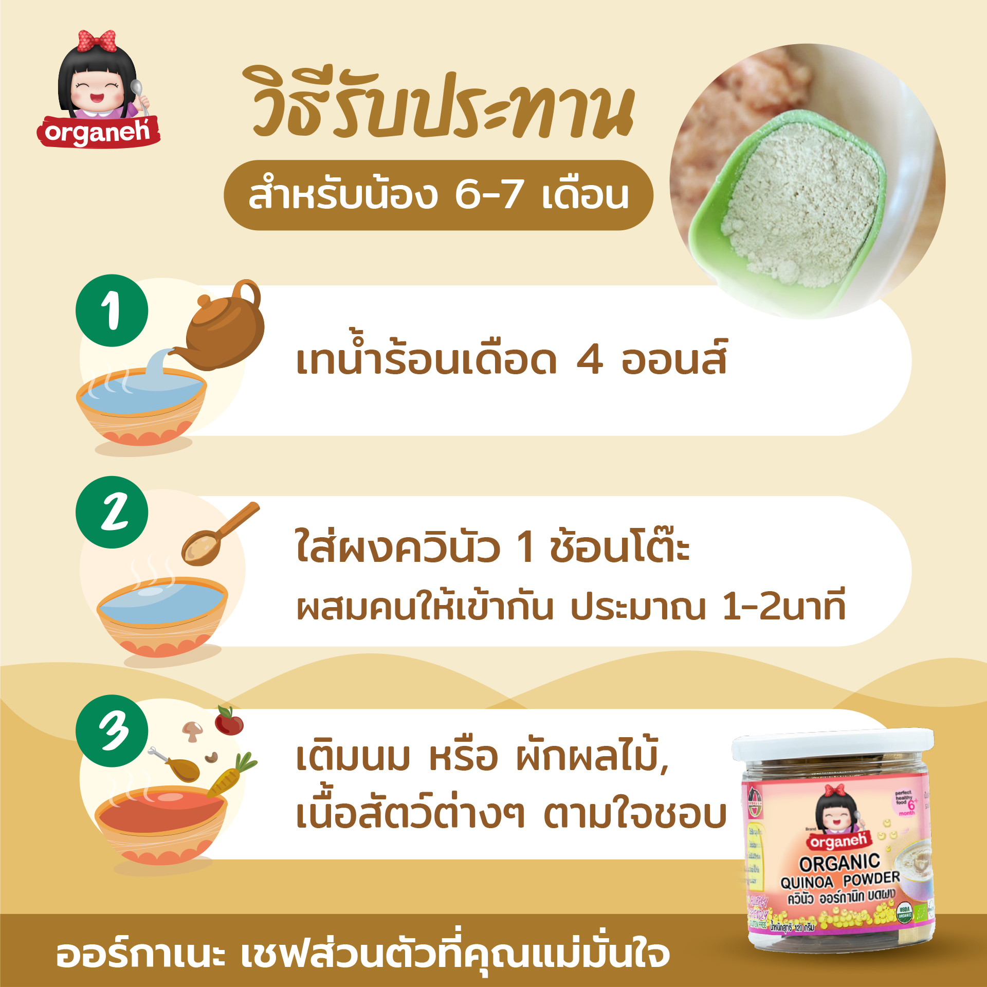 ควินัว ออร์กานิก บดผง Organic Quinoa Powder