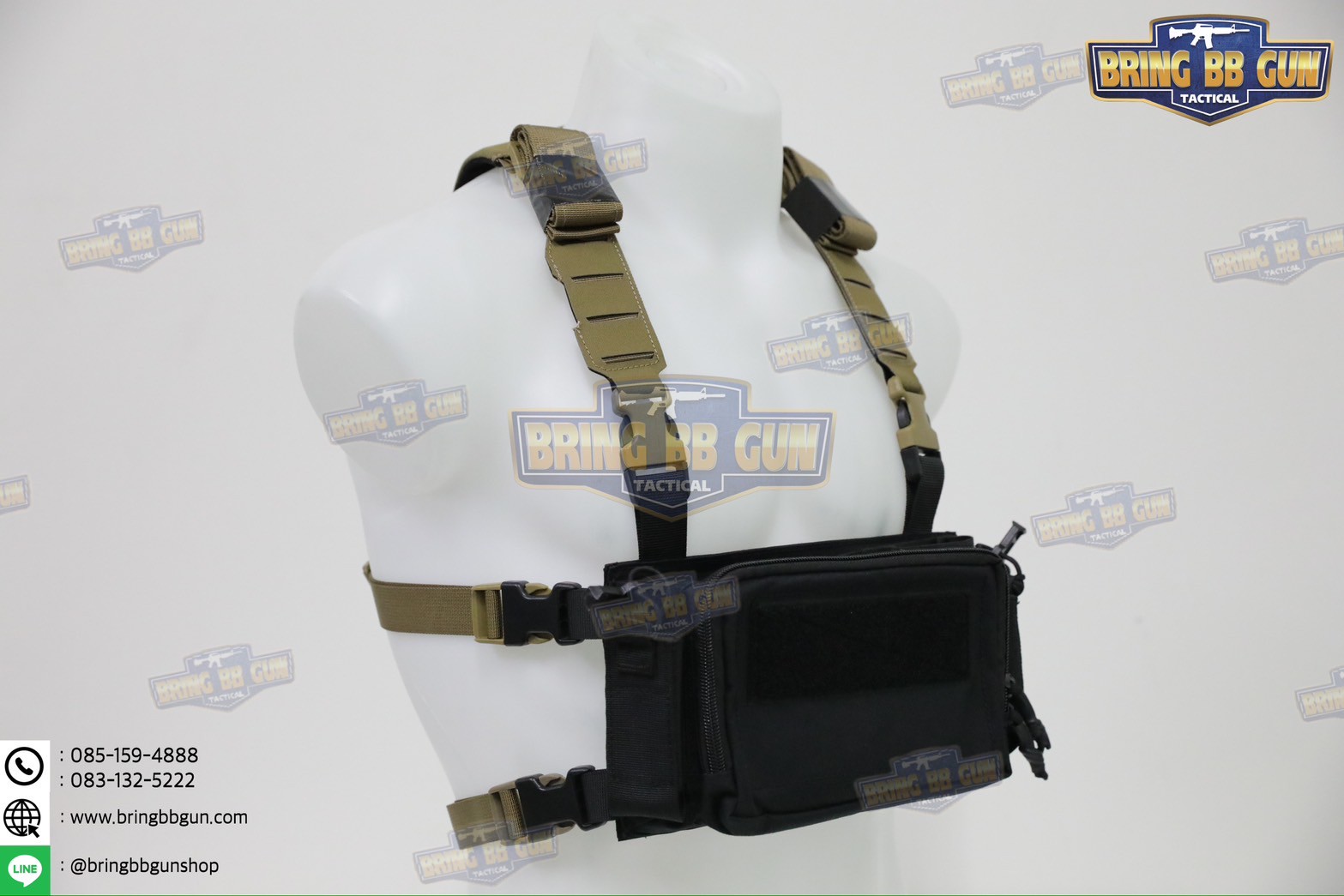 สายโยงบ่า (Chest Rig Harness) (สายโยงบ่าแบบแต่ง)