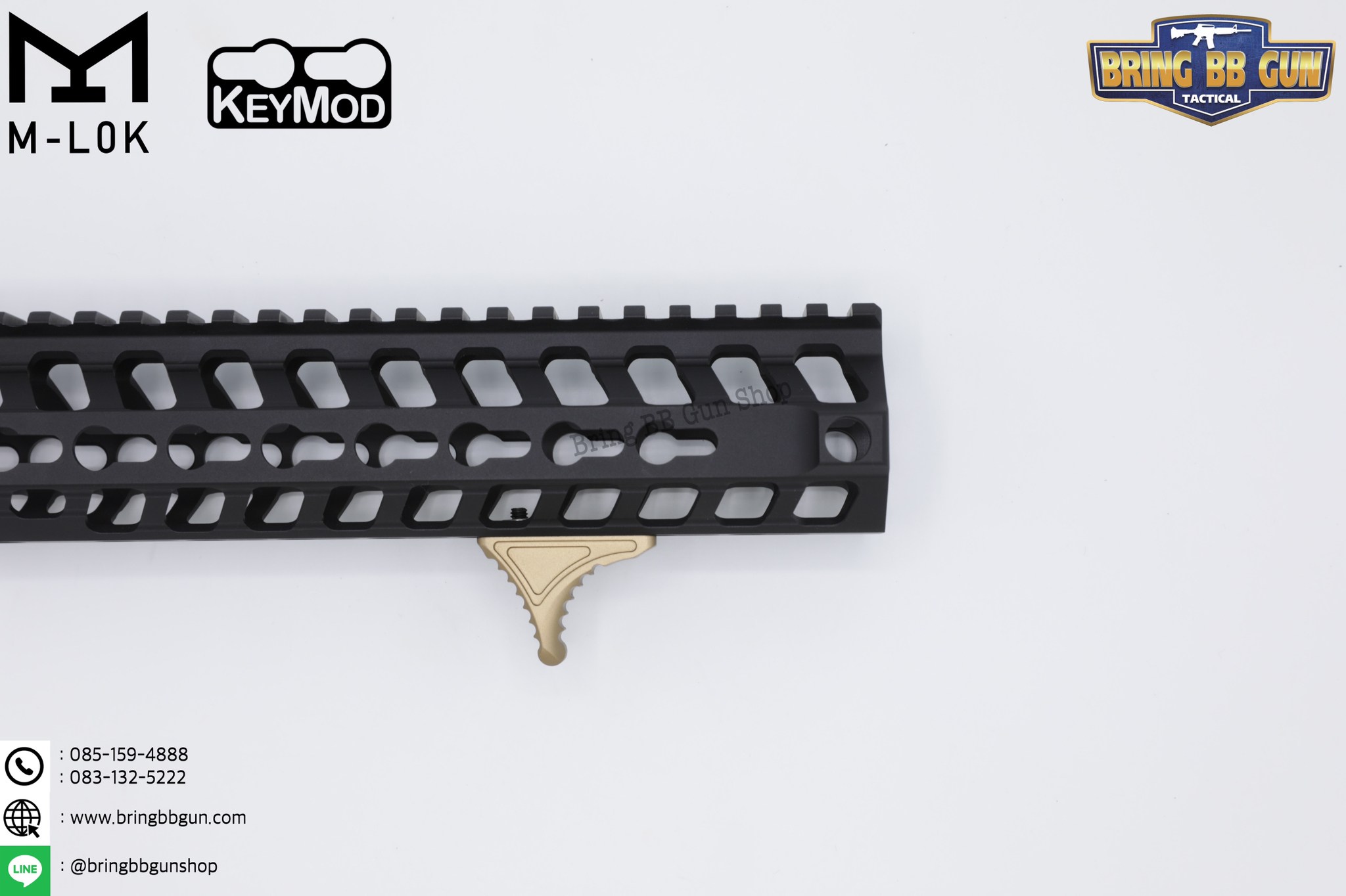 กริ๊ปมือหน้า Bi-Directional Hand Stop (ใช้ได้กับชุดหน้าระบบราง M-Lok และ Keymod)