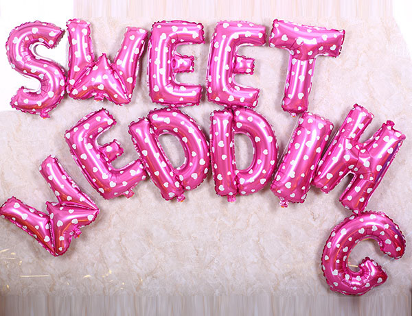 ลูกโป่งฟอลย์ตัวอักษร 14 นิ้ว