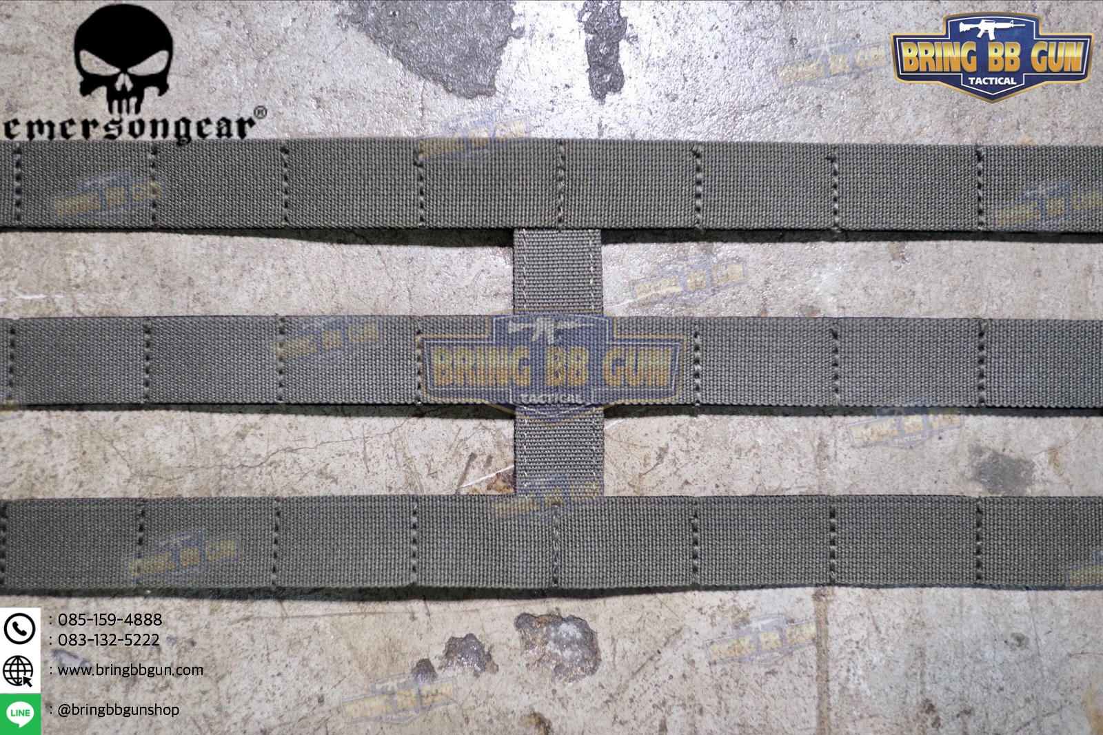 ชุดเซ็ตปลดเสื้อเกราะไว (ชุดสายโอบ-ปลดไว) ยี่ห้อ Emerson (Vest single point quick release Mesh Cummerbund) (Quick Release Cummerbund Set)