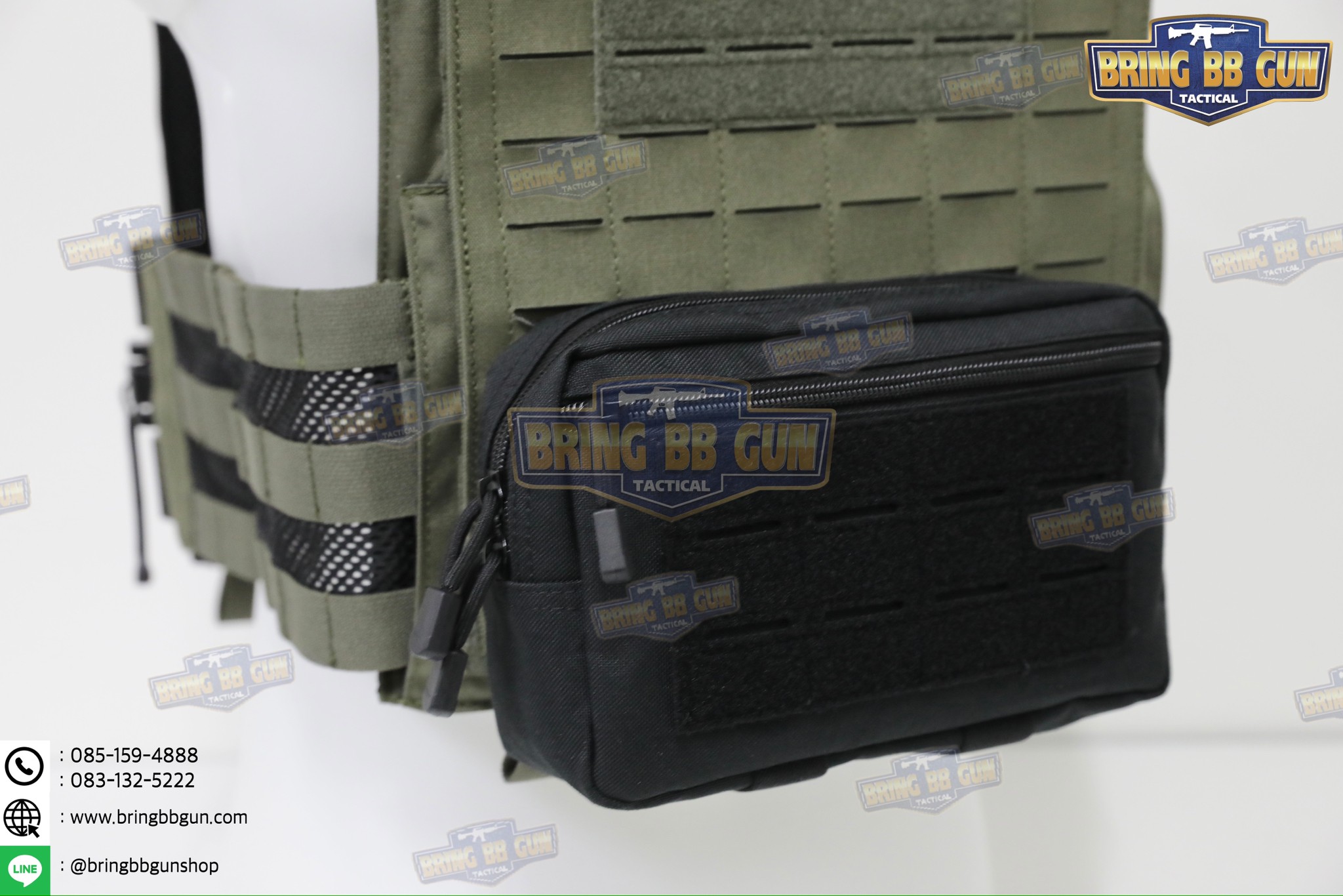 กระเป๋าอเนกประสงค์ B20 (กระเป๋าอเนกประสงค์ร้อยเข็มขัด) (กระเป๋าอเนกประสงค์ EDC) (กระเป๋า EDC) (กระเป๋าสี่เหลี่ยม) (ระบบติดเข็มขัดแบบ Molle) (Plug-in Debris Waist Bag)