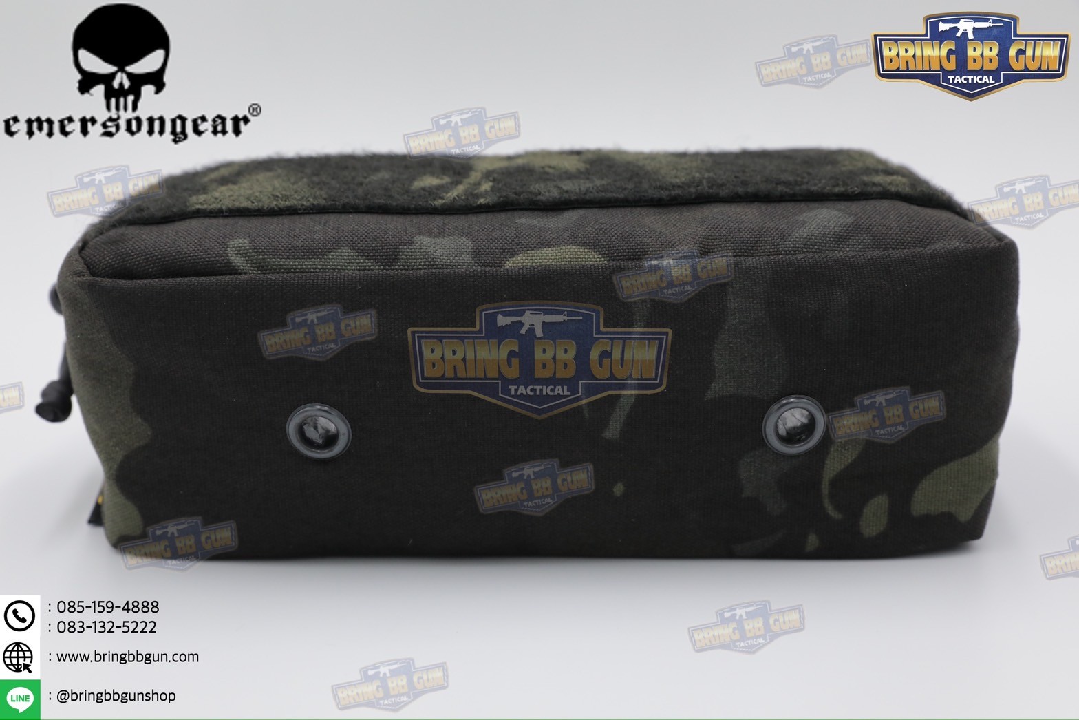 กระเป๋าจิงโจ้ติดเสื้อเวส ทรงสี่เหลี่ยม ยี่ห้อ Emerson (Emersongear Tactical Action Pouch) (Armor Carrier Drop Pouch) (Lower Accessories Pouch) (Drop Pouch)