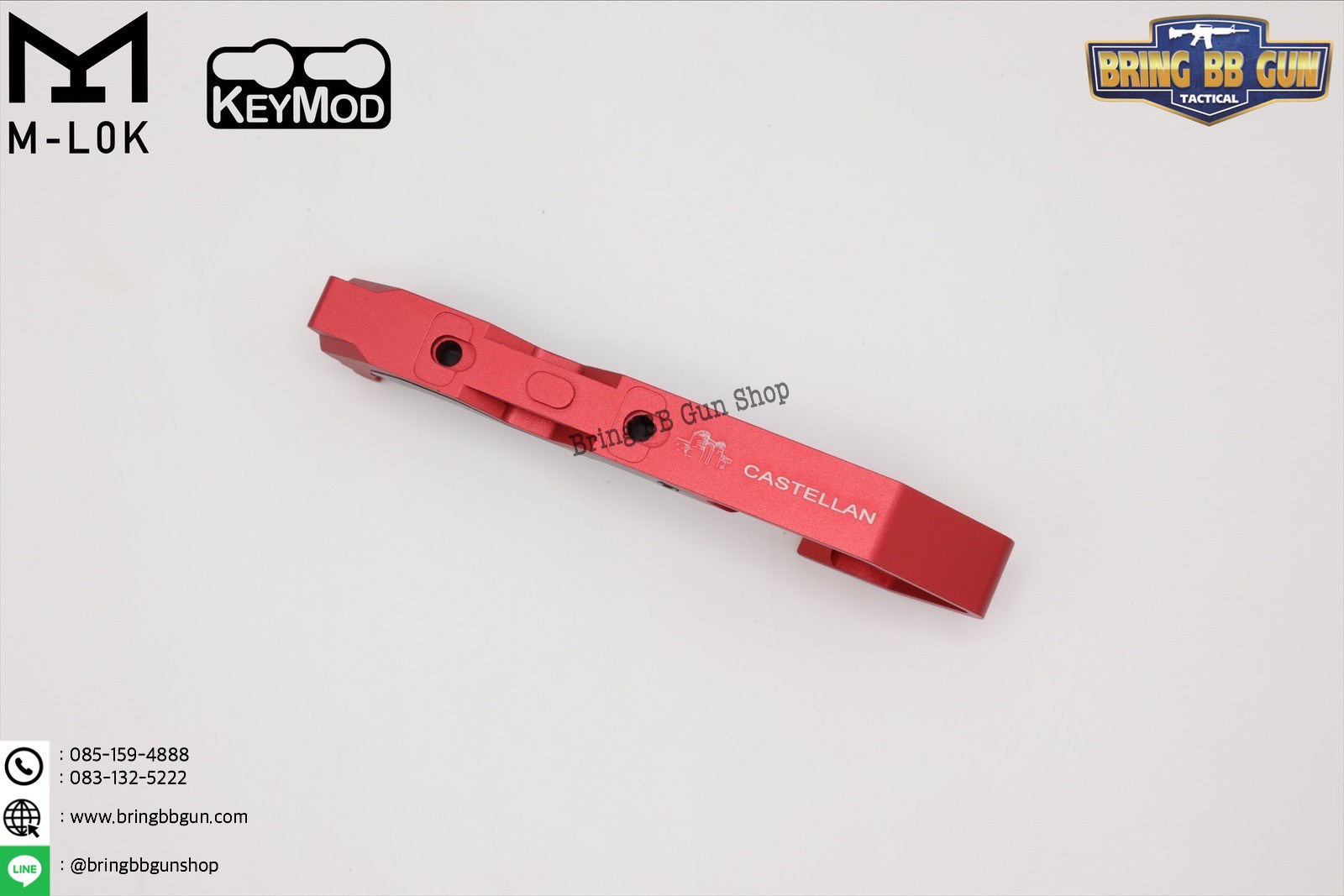 กริ๊ปมือหน้า Tyrant งาน CNC (ใช้ได้กับชุดหน้าระบบราง M-Lok และ Keymod)