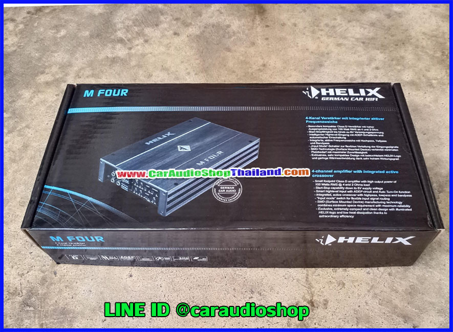 แอมป์ 4 CH CLASS D คุณภาพสูง HELIX M FOUR (เสียงดี)