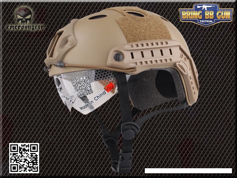 หมวกฟาส ยี่ห้อ Emerson รุ่นเลนส์กระจก (Fast Helmet PJ Type)