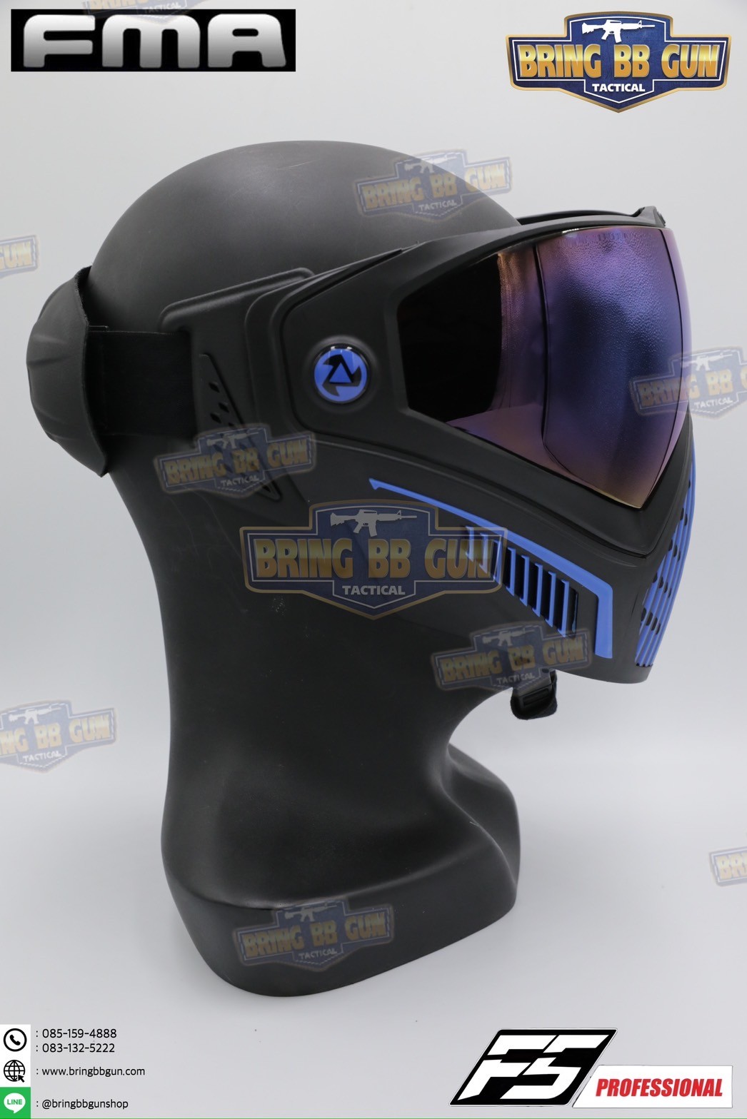 หน้ากาก F5 ยี่ห้อ FMA (FMA F5 STORM GOGGLE MASK) (F5 Professional) (Storm Goggle Mask)