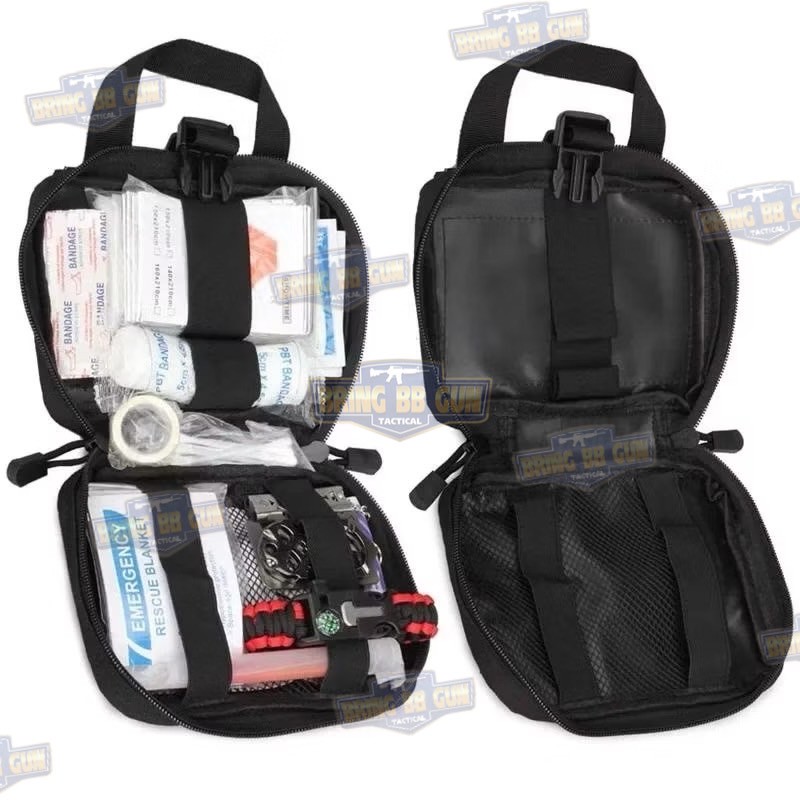 กระเป๋าพยาบาลสนาม B03 (แบบกระตุกไว) (ทรงแนวนอน) เพ้า IFAK รุ่น B03 (ทรงแนวนอน) (IFAK Pouch) (Medic Pouch)