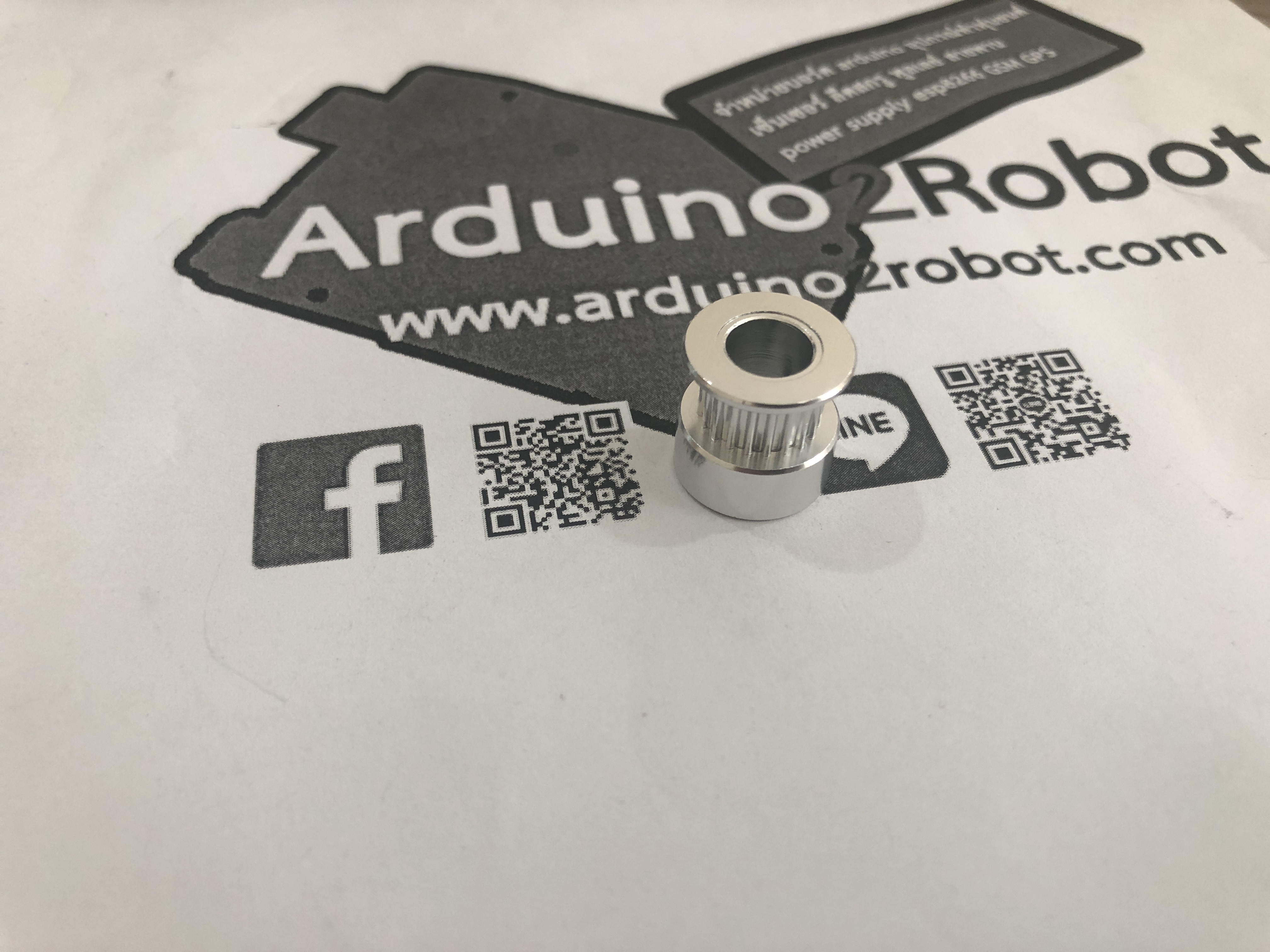 Timing Pulley 20 ฟัน สำหรับสายพานกว้าง 6mm (ใส่แกน 8mm)