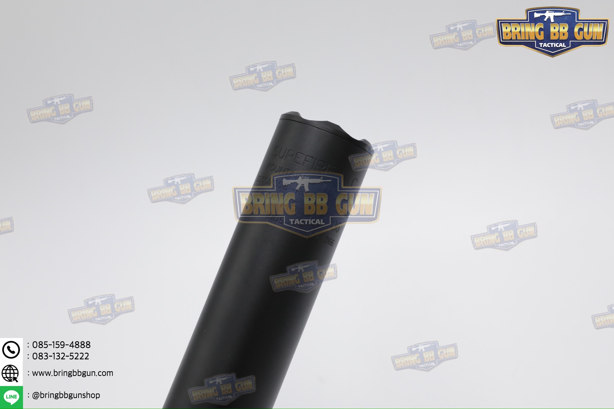 เก็บเสียง+ปลอกลดแสง ยี่ห้อ Surefire รุ่น Socom556 (6") (SOCOM556-RC2 & 4-Prong Flash Hider) (Fast-Attach Sound Suppressor)