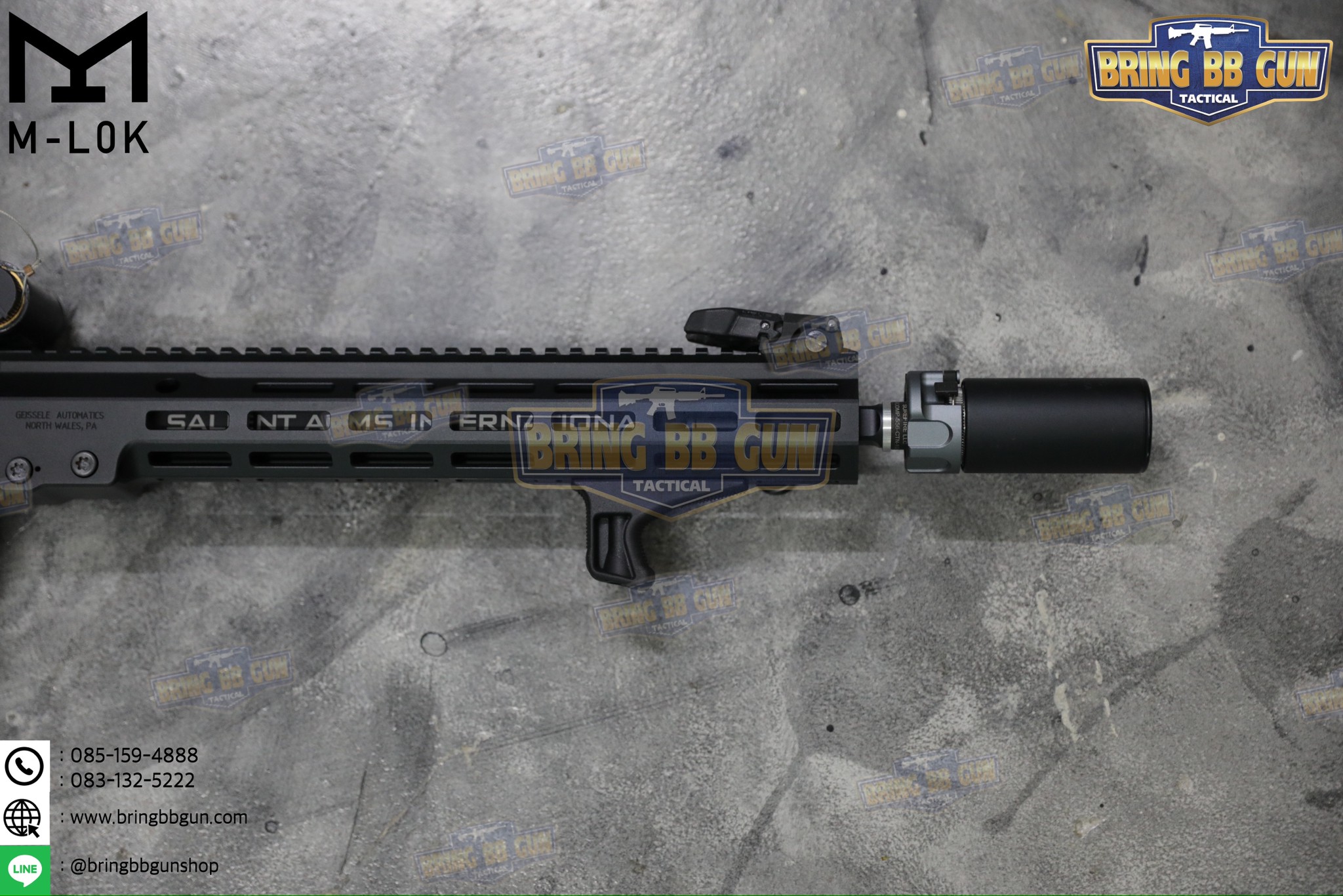 กริ๊ปมือหน้า BCM KAG (Angled Foregrip) (Kinesthetic Angled Grip) (ใช้ได้กับชุดหน้าระบบราง M-Lok เท่านั้น)