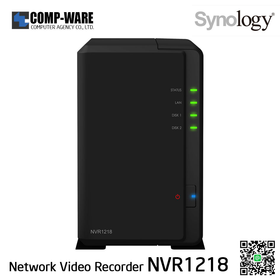 Synology Network Video Recorder NVR1218 (12CH), No HDD