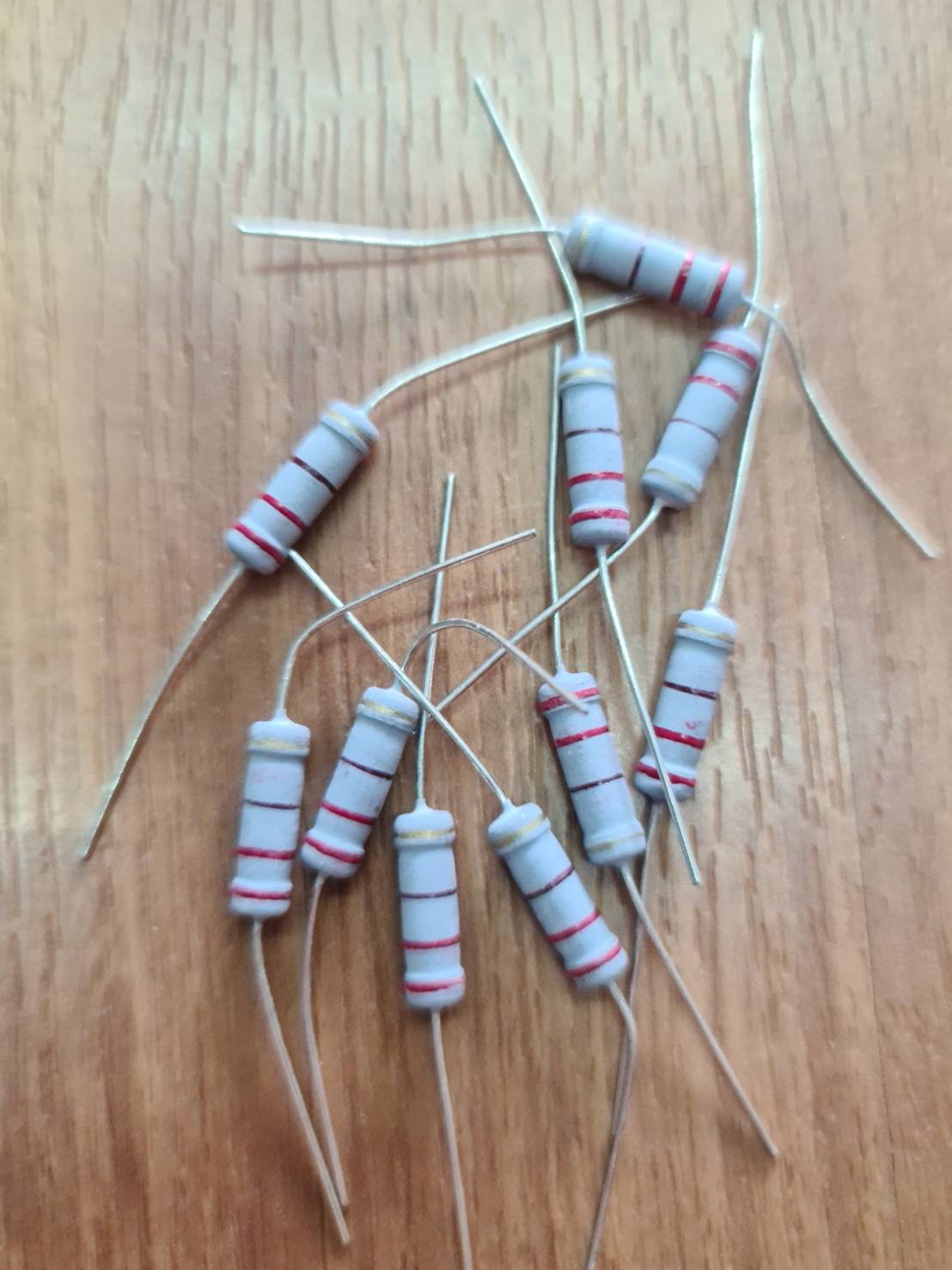 0000735 ตัวต้านทาน R 220 โอม 2 W 5% อาร๋ฟิว สินค้าได้มาตรฐาน 5 ชิ้น