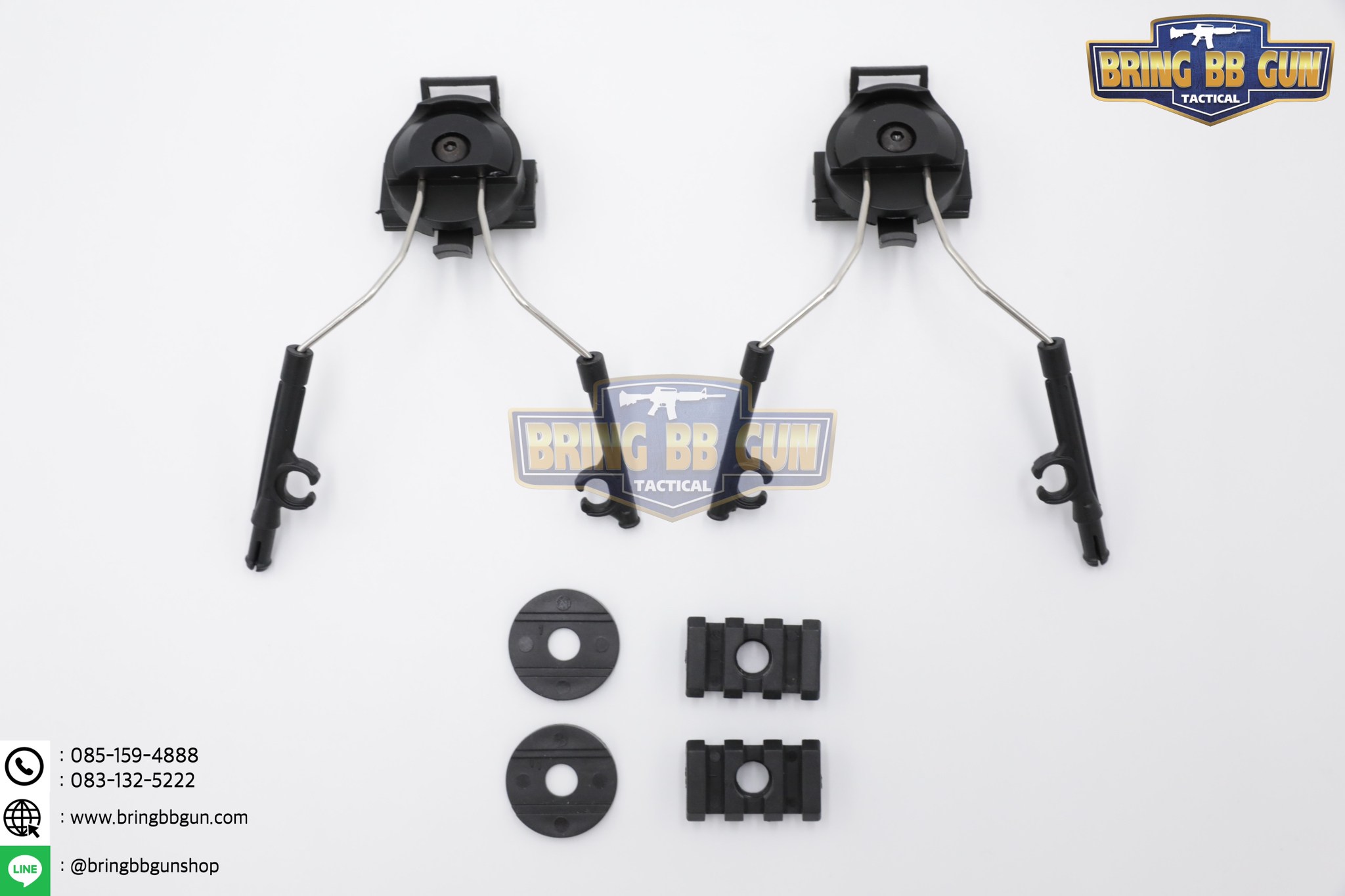 Helmet Rail Suspension Bracket (อแดปเตอร์ขาจับหูฟังใส่รางข้างหมวกฟาส)