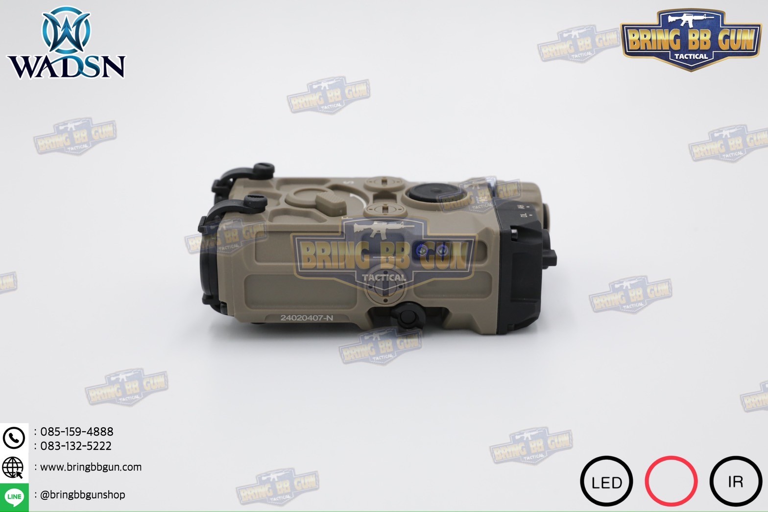 กล่อง Eo-tech OGL ยี่ห้อ WADSN รุ่น พลาสติก (เลเซอร์ชี้เป้าสีแดง) (OGL) (EOTECH OGL) (ON-GUN-LASER)