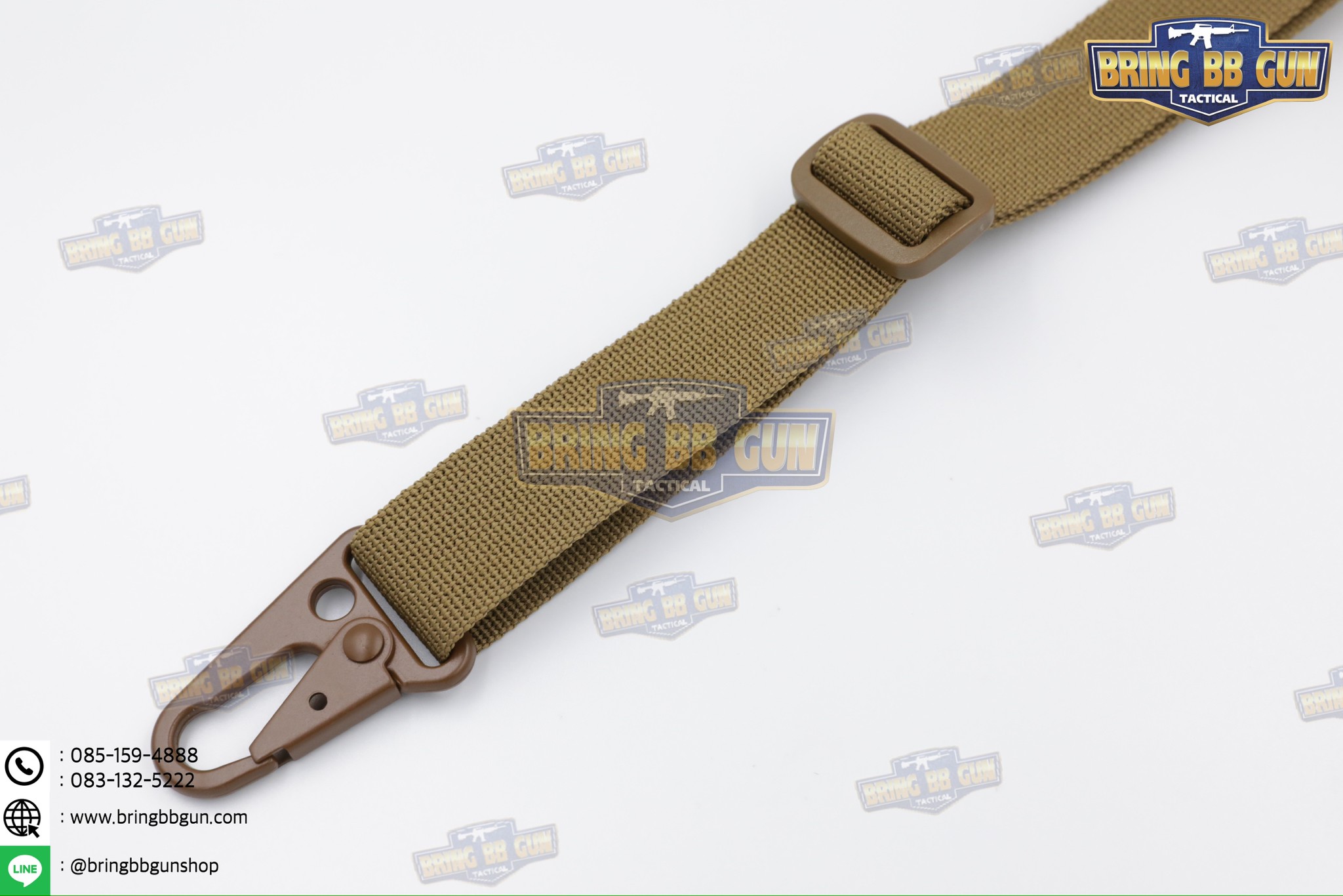 สายสะพายปืน ทรง Ferro (สายสะพายปืนยุทธวิธี 2 จุด) (Padded Sling) (The Slingster) (Adjustable dual point tactical function rope)