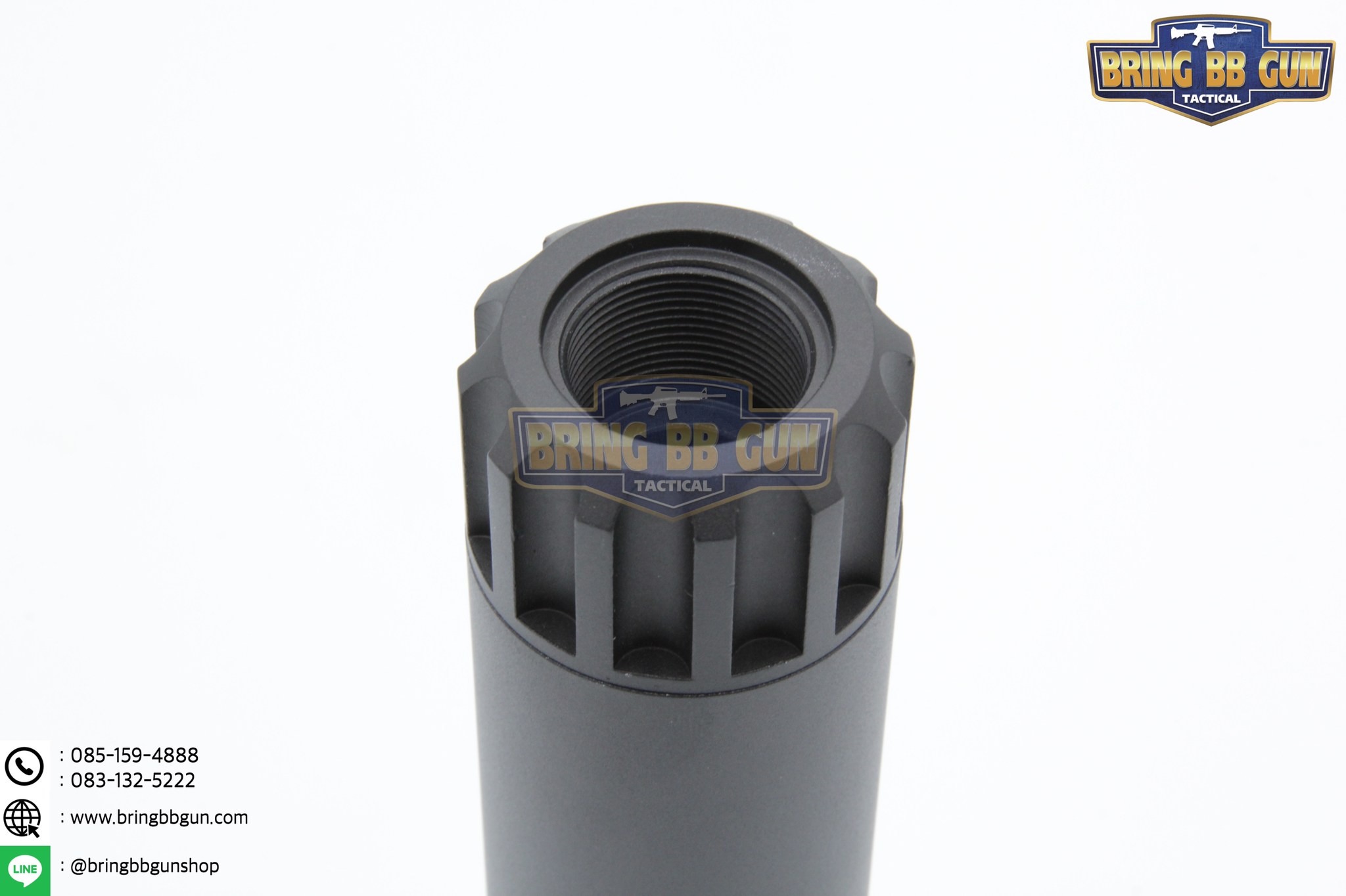 เก็บเสียง 6 นิ้ว (สำหรับปืนบีบีกัน) รุ่น ทรงอ้วน