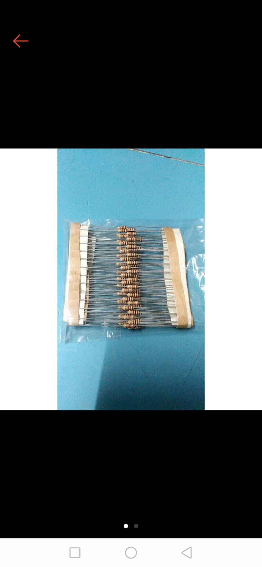 0000237 R1k 1/4 W ตัวต้านทาน ตัว R Resistor 1 pcs อาร์ 1 เค 50 ตัว