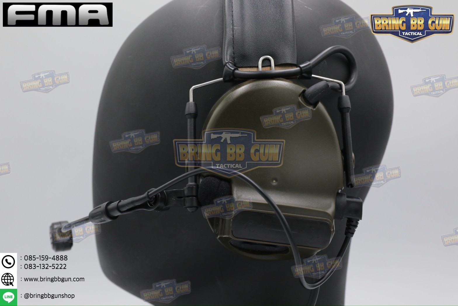 หูฟังสื่อสารตัดเสียงได้ ทรง Comtac III ยี่ห้อ FMA (Peltor ComTac III Tactical Advanced Combat Headset) (tactical communication shooting headset noise reduction) (Comtac III)