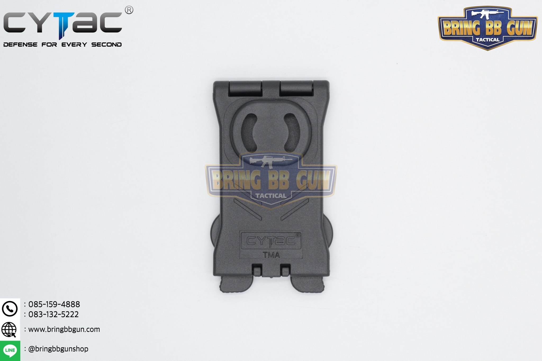 เพลตร้อยเสื้อเกราะ-เข็มขัดแบบระบบ Molle ยี่ห้อ Cytac (Molle Attachment Cytac) (Molle Attachment)