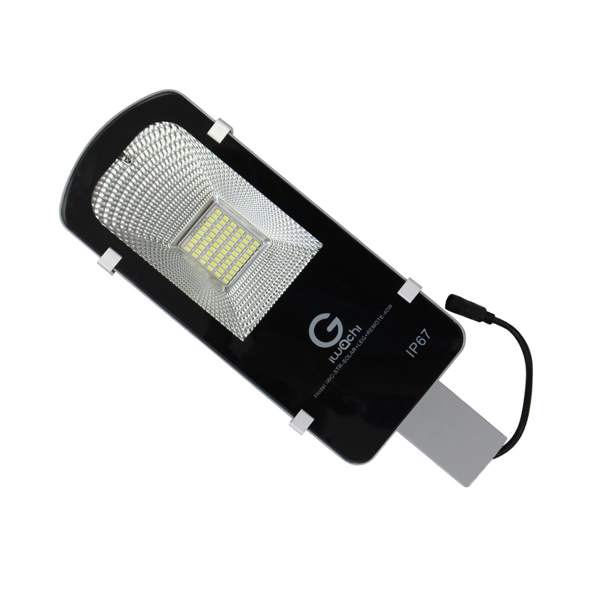 IWC-STR-SOLAR+LEG+REMOTE-40W-WH โคมไฟถนน โซล่าเซลล์ พร้อมรีโมท