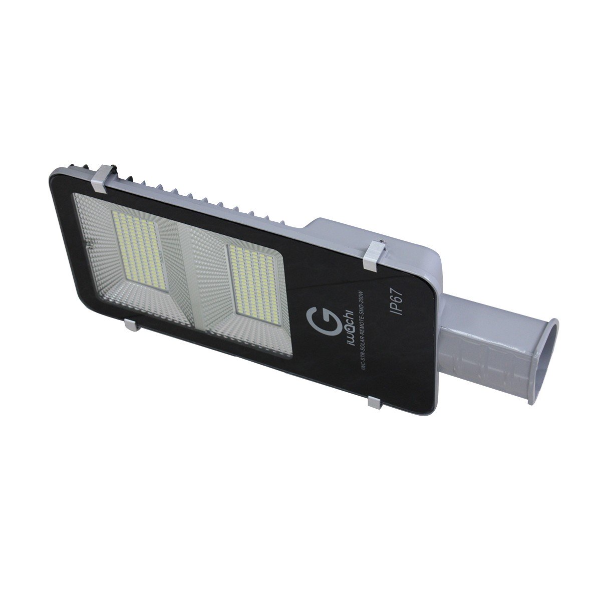 IWC-STR-SOLAR+LEG+REMOTE-200W-WH โคมไฟถนน โซล่าเซลล์ พร้อมรีโมท