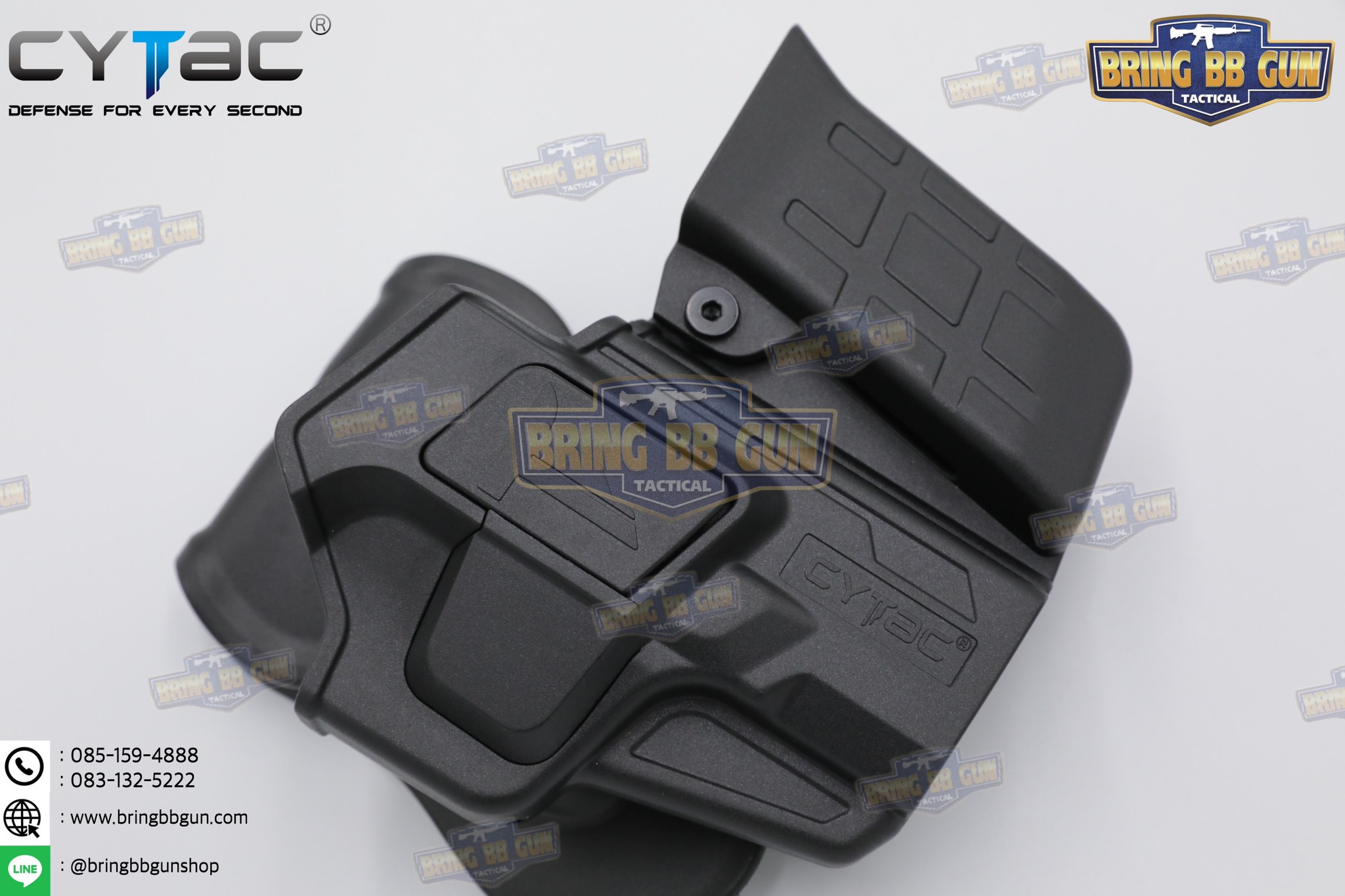 ซองปืนพกนอกปลดนิ้วชี้ + ซองแม็กกาซีน ยี่ห้อ Cytac รุ่น Glock19/Glock19X