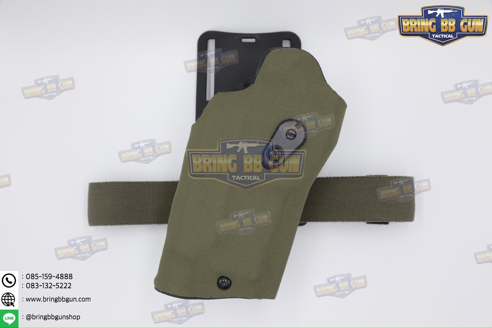 ซองปืนพกนอกปลดนิ้วโป้ง Sig Sauer P320 + ช่องไฟฉาย (ซองปืน 6354DO) (6354 DO) (P320 + X300)