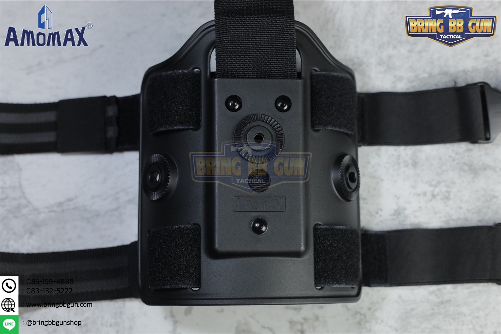 เพลทรัดต้นขา ยี่ห้อ Amomax (Amomax Drop Leg Platform)