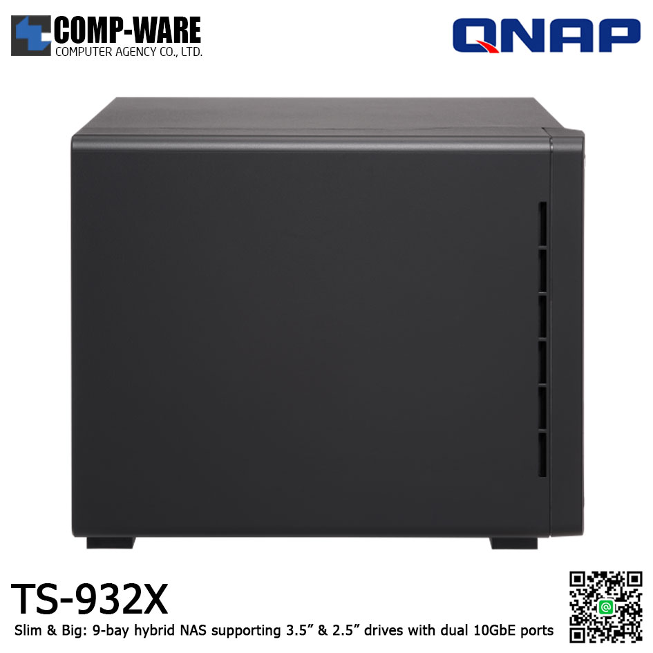 QNAP NAS (9-Bay) TS-932X (8GB RAM up to 16GB) Annapurna Labs Alpine AL-324 1.7GHz Quad Core , No HDD