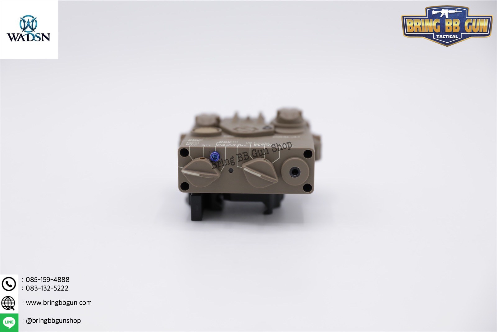 กล่องAN/PEQ-15A รุ่น DBAL-A2 (เลเซอร์ชี้เป้าอย่างเดียว) ยี่ห้อ WADSN รุ่น บอดี้พลาสติก (Dual Beam Aiming Laser - Advanced2)