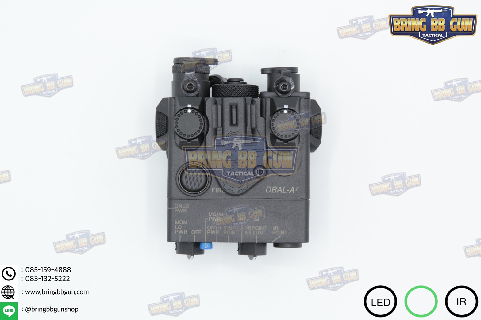 กล่องANPEQ-15A รุ่น DBAL-A2 บอดี้พลาสติก (Dual Beam Aiming Laser - Advanced2)