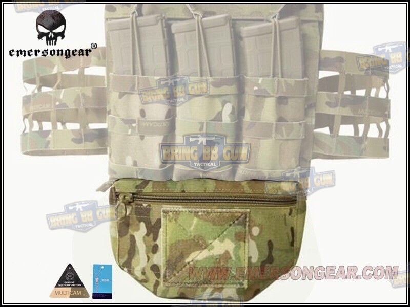 กระเป๋าจิงโจ้ติดเสื้อเวส ยี่ห้อ Emerson (EmersonGear armor carrier drop pouch/AVS JPC CPC) (Armor Carrier Drop Pouch) (Lower Accessories Pouch) (Drop Pouch)