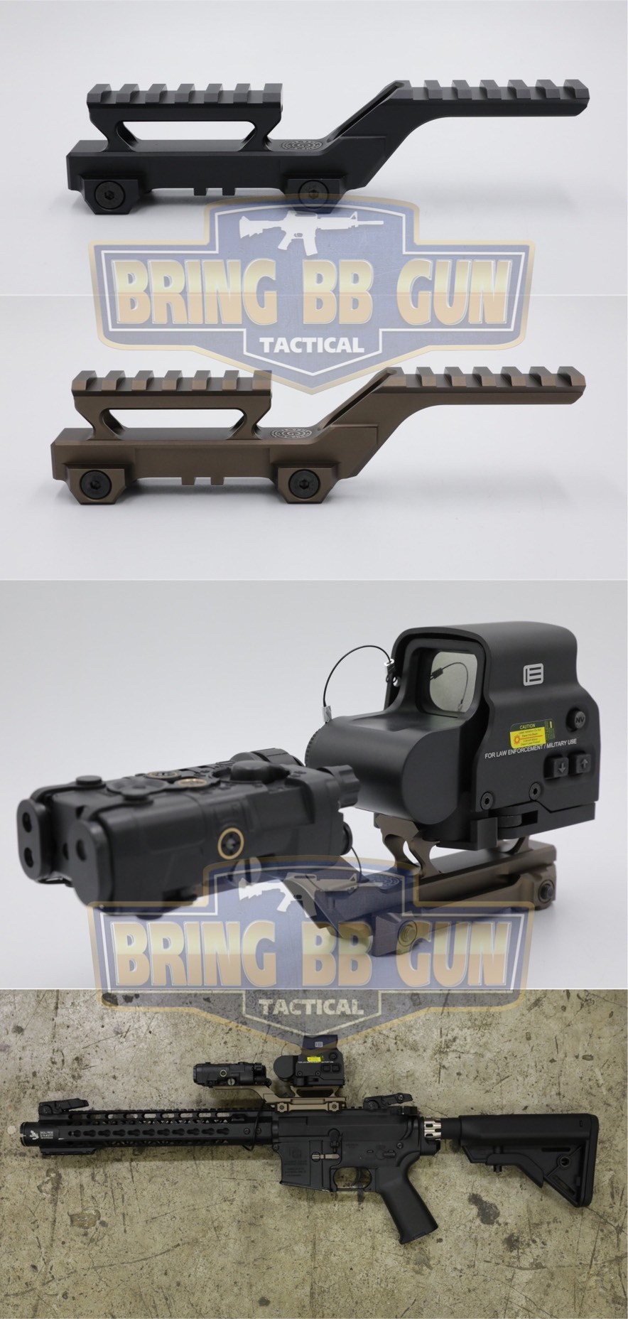 ขายกดอทสูง Hydra (Hydra Mount) (GBRS Group Hydra Mount Kit) Type B สำหรับเรทดอท : เรทดอททุกรุ่นที่เป็นขาจับราง Piactinny (ราง 20mm.)