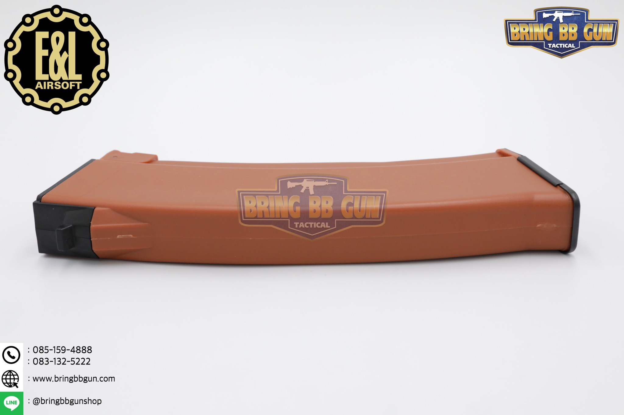 แม็กกาซีน AK74 ยี่ห้อ E&L แบบstand(ไม่ต้องปั่น) ทรง บอดี้พลาสติก (AK Mid-cap magazine)