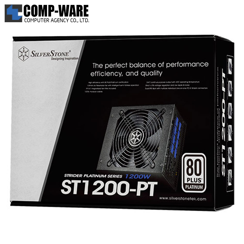 SilverStone Strider ST1200-PT 1200Watt 80Plus Platinum ATX Power Supply