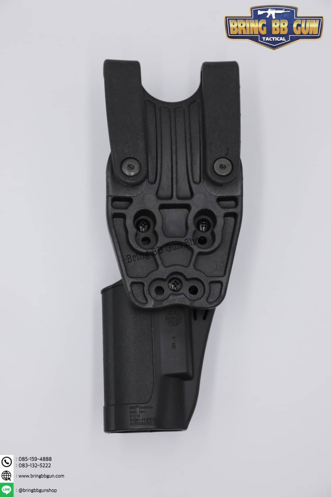 ซองปืนพกนอก + เพลทลดต่ำ ยี่ห้อ Black Hawk