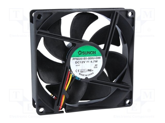 SUNON พัดลม PF92251B1-0000-F99 12VDC 3.5นิ้ว