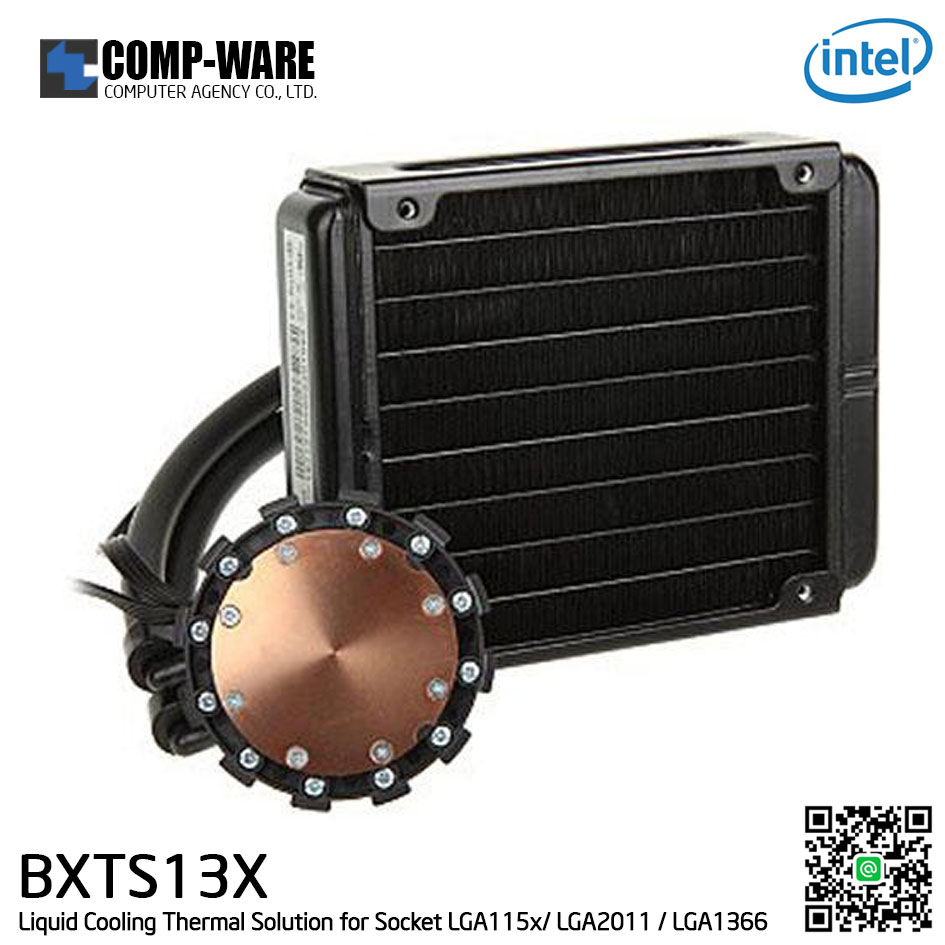 Intel BXTS13X Liquid Cooling Thermal Solution for Socket LGA2011 / LGA2066 / LGA1366 / LGA1156 / LGA1155 / LGA1151 / LGA1150