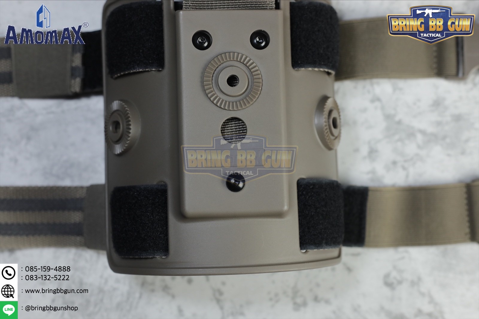 เพลทรัดต้นขา ยี่ห้อ Amomax (Amomax Drop Leg Platform)