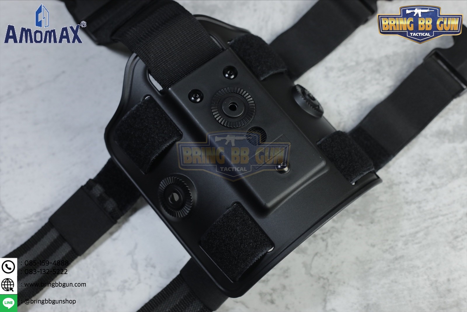 เพลทรัดต้นขา ยี่ห้อ Amomax (Amomax Drop Leg Platform)